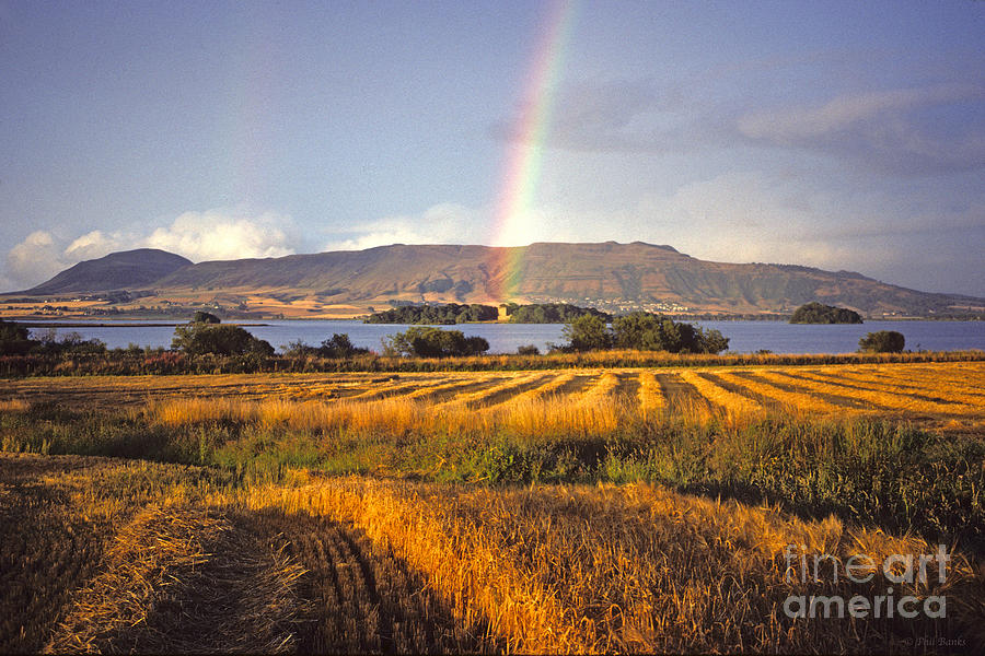 Rainbow over Loch Leven - Kinross - Scotland Photograph by Phil Banks
