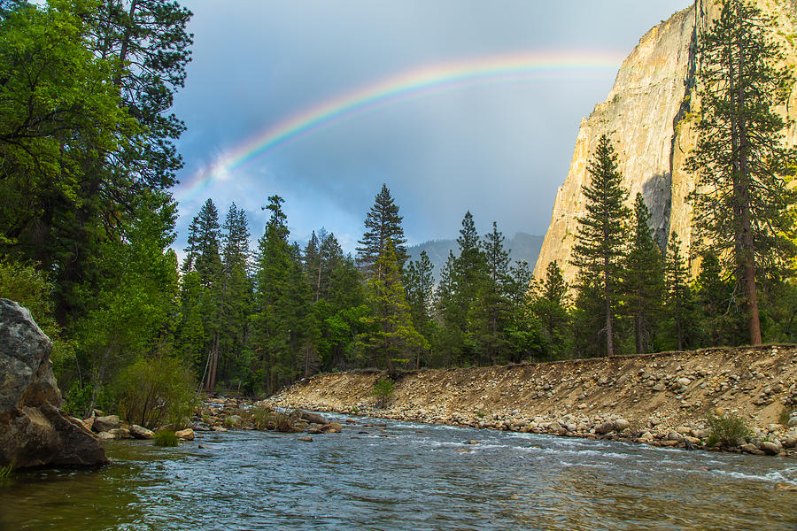 Rainbow Over Merced River Photograph by Marc Crumpler
