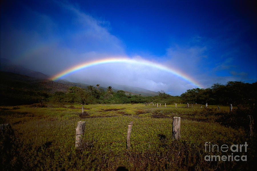 Rainbow Over Molokai Photograph by Allan Seiden - Printscapes