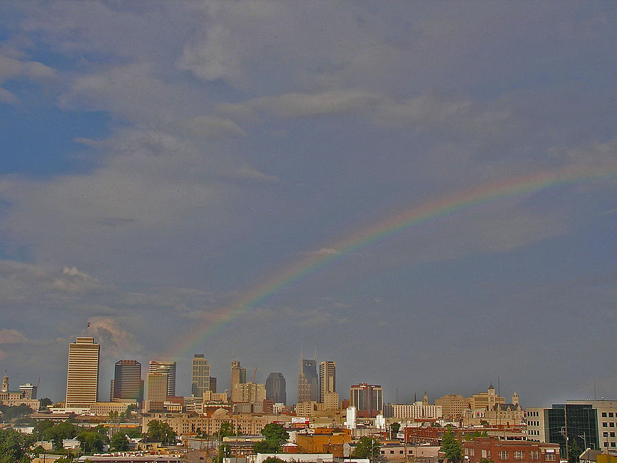 Nashville Photograph - Rainbow Over Nashville by Randy Muir