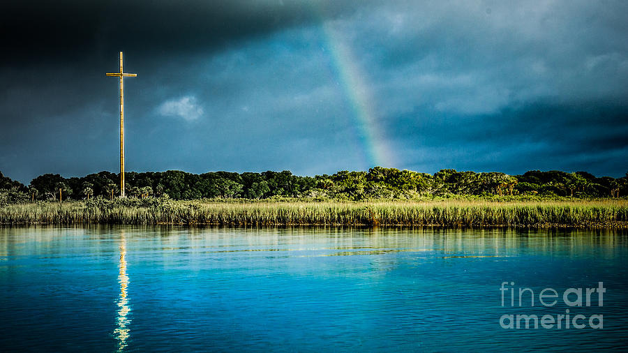 Rainbow over Nombre de Dios Photograph by Jim DeLillo