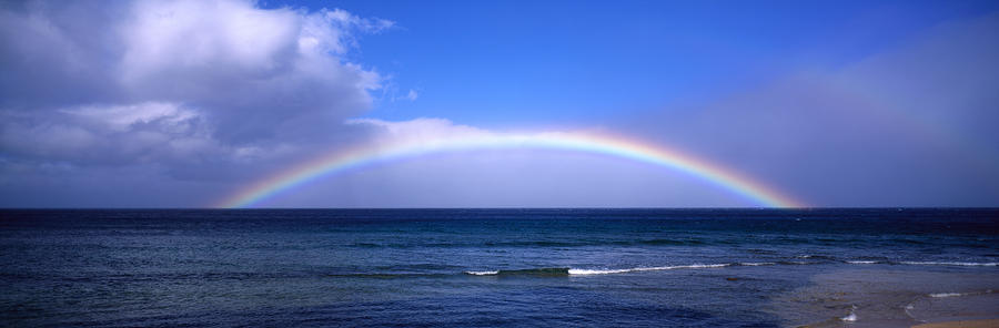 Rainbow Over Ocean Photograph by Bill Schildge - Printscapes