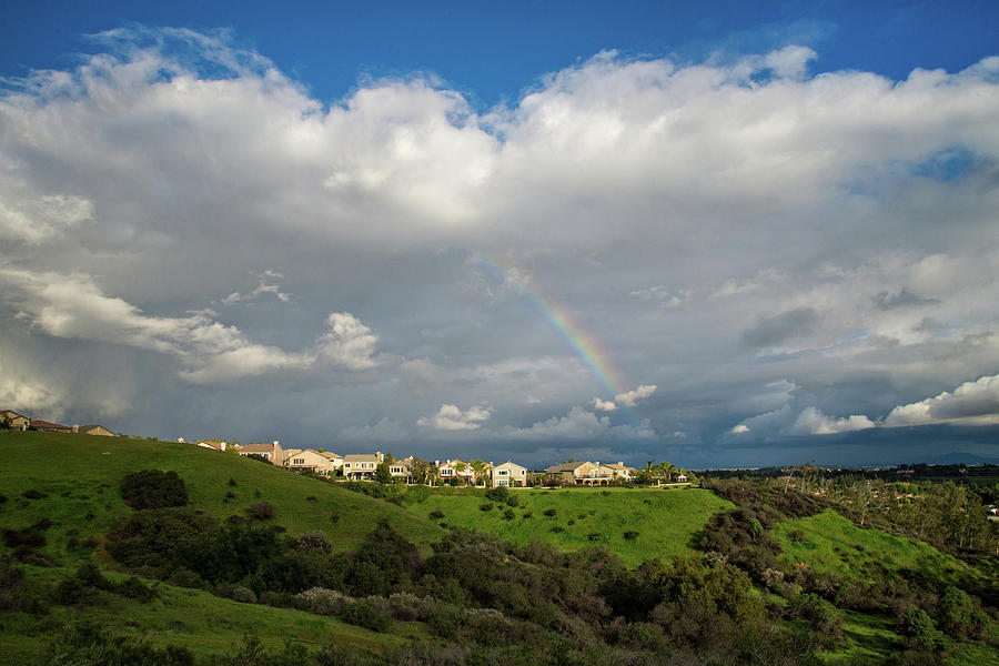 Rainbow Over Porter Ranch 2 Photograph by Lynn Bauer