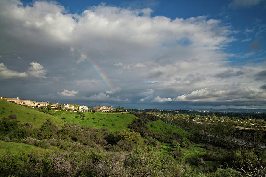 Rainbow Over Porter Ranch  Photograph by Lynn Bauer