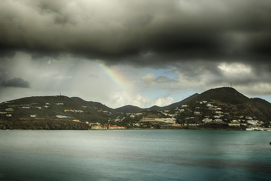 Rainbow over St. Maarten Photograph by Coby Cooper