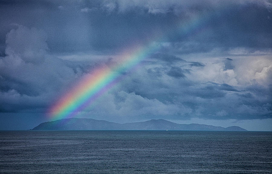 Rainbow Over the Coronado Islands Photograph by Hugh Smith