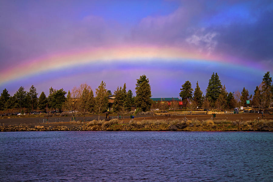 Rainbow Over the Deschutes Photograph by Lynn Bauer