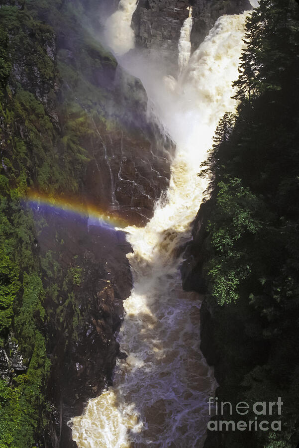 Rainbow over the Falls Photograph by Bob Phillips