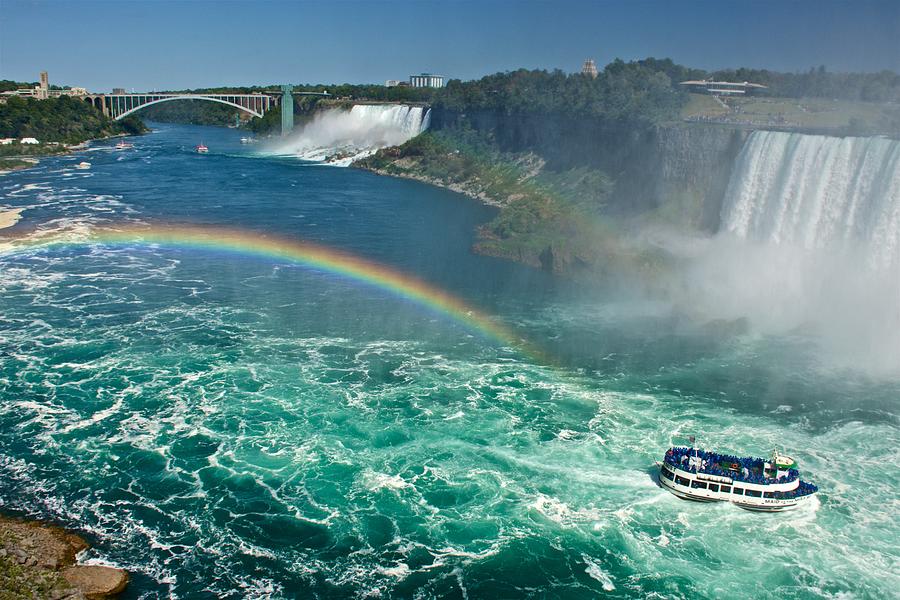 Rainbow over the Falls Photograph by Kathi Isserman