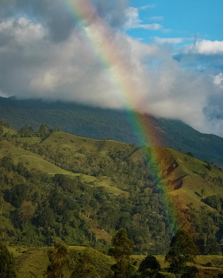 Rainbow Over the Salento Valley Colombia Photograph by Adam Rainoff