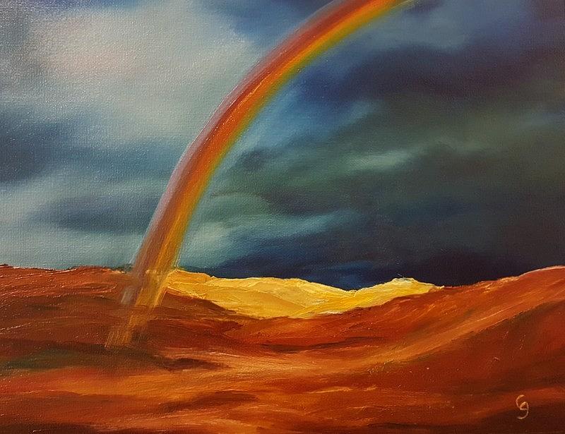 Rainbow Practice   65 Painting by Cheryl Nancy Ann Gordon