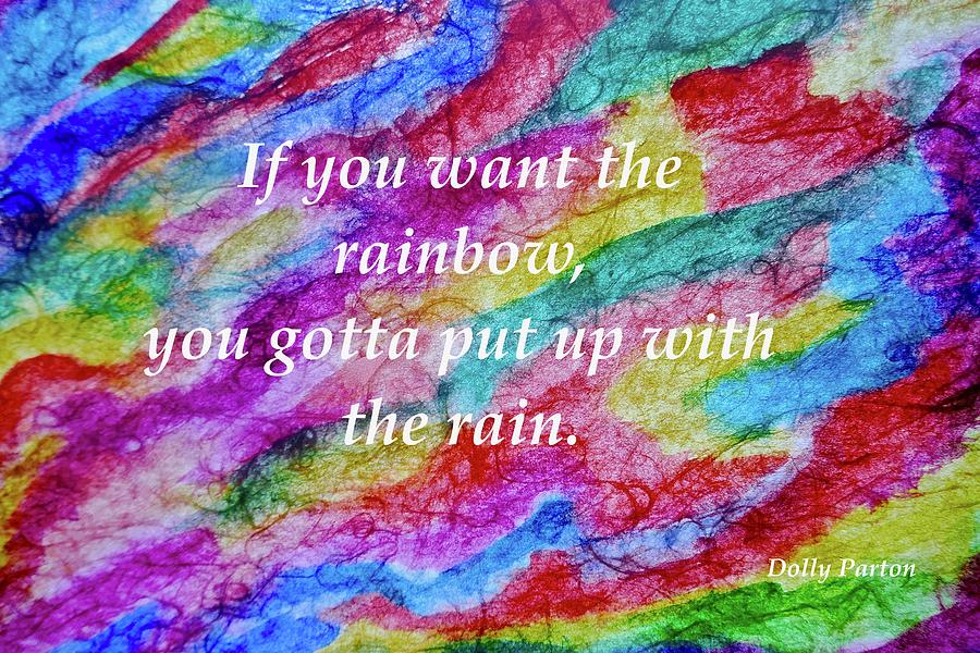 Rainbow Rain Painting by Joan Reese