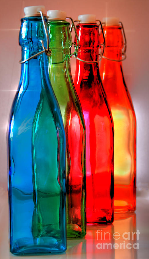 Bottels Photograph - Rainbow Reflections  by Sandra Rossouw