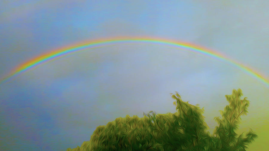 Summer Digital Art - Rainbow Rendition by Dante and Sierra Gazzaniga