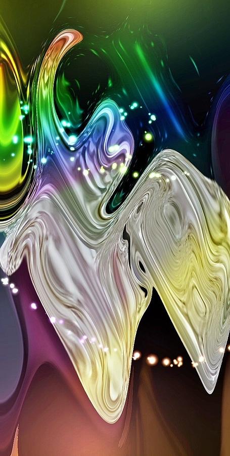 Battery Digital Art - Rainbow by Renee Pettersson