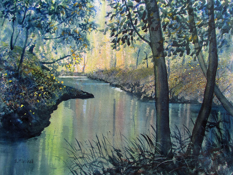 Rainbow River Painting by Glenn Marshall