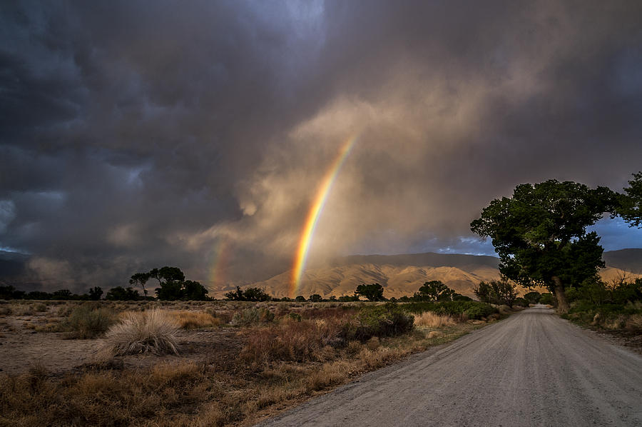 Mountain Photograph - Rainbow Road by Cat Connor