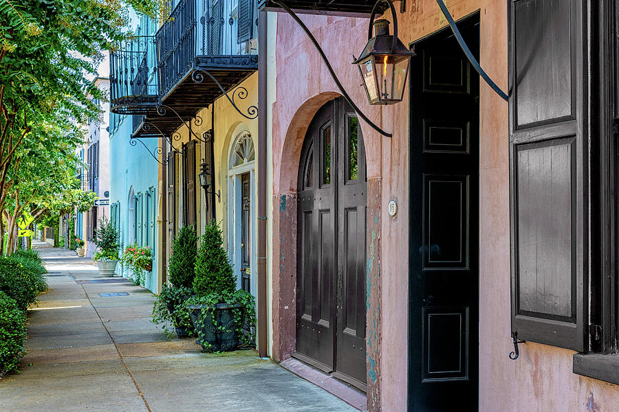 Architecture Photograph - Rainbow Row - Charleston, SC by DCat Images