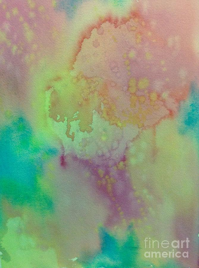 Rainbow Sherbet Abstract Painting by Ellen Levinson