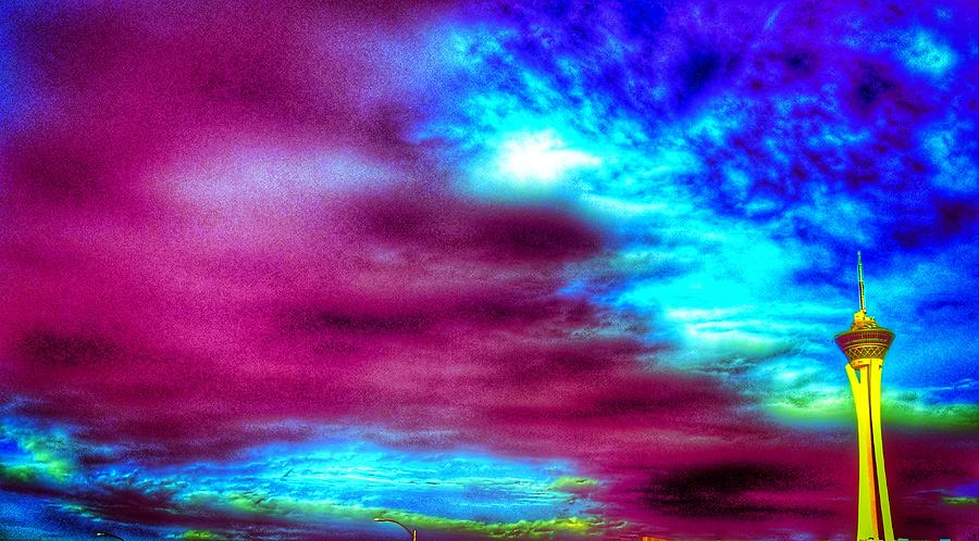Las Vegas Photograph - Rainbow Sky by Artist Jamari