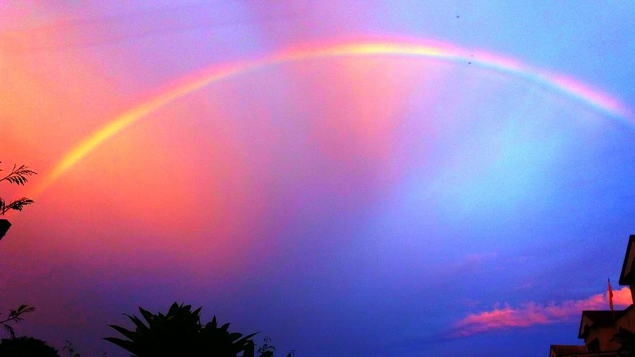 Rainbow sky Photograph by Nilu Mishra