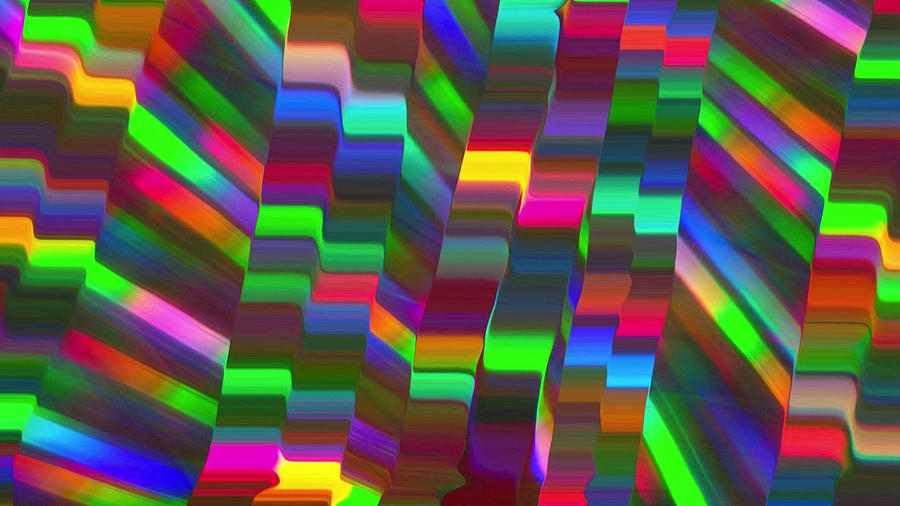 Rainbow Squares Digital Art by Jimmie Gibb - Fine Art America