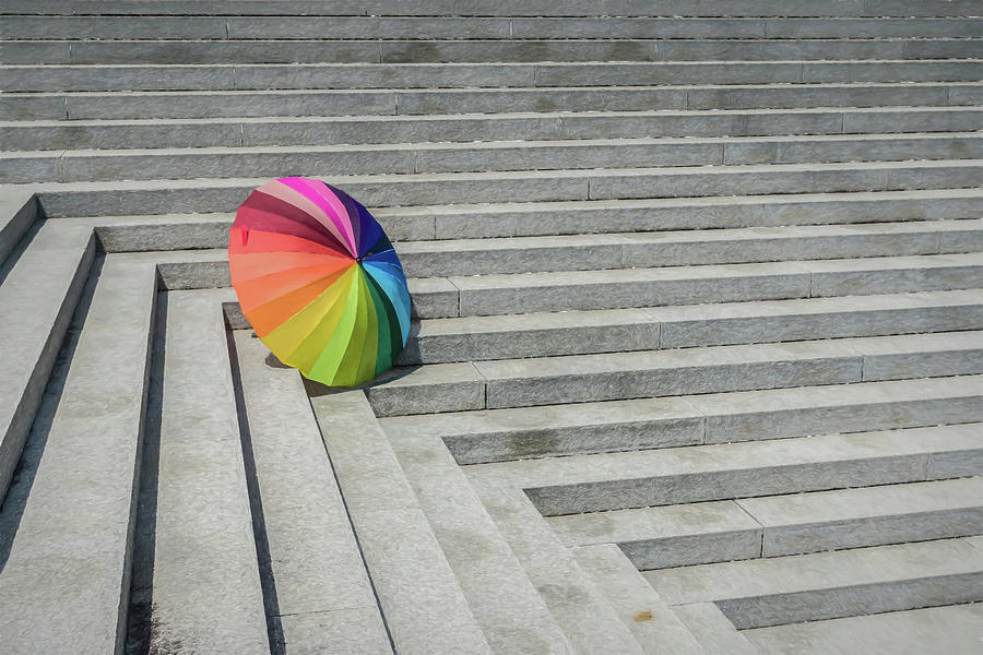 Rainbow steps Photograph by Roni Chastain