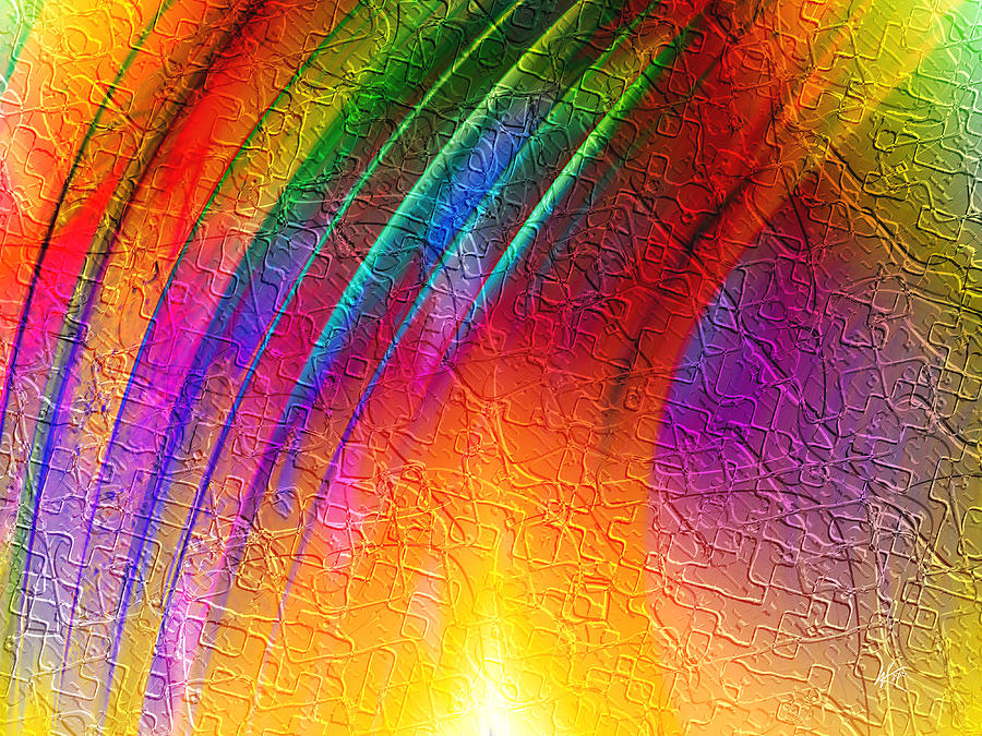 Rainbow Streaks Digital Art by Kiki Art