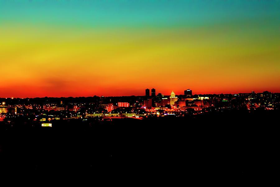 Rainbow Sunset Over Peoria Photograph