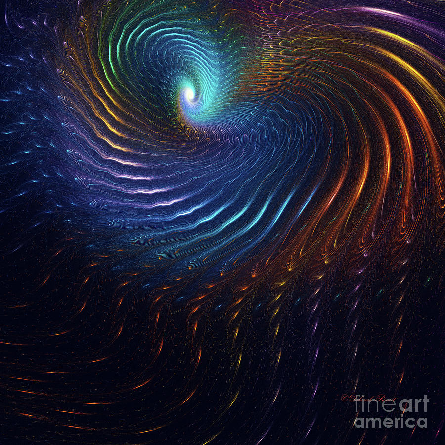 Rainbow Swirl Digital Art by Deborah Benoit