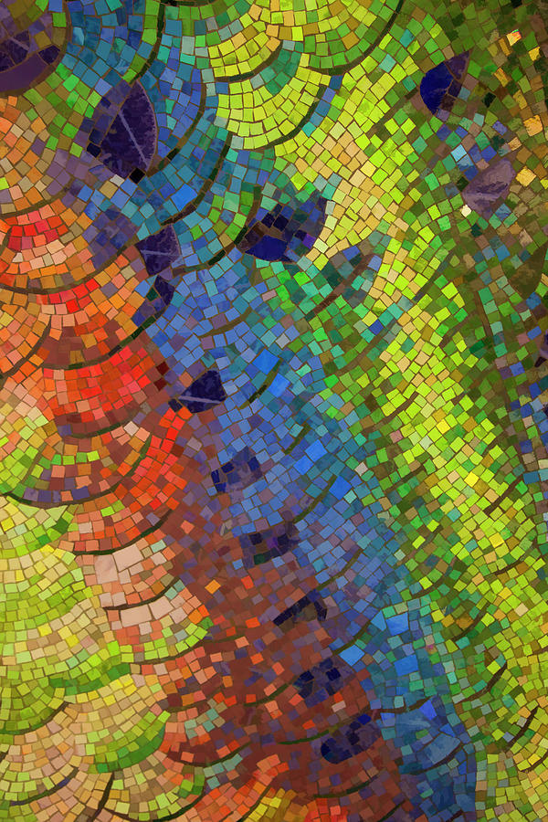 Rainbow Tile Pattern Photograph