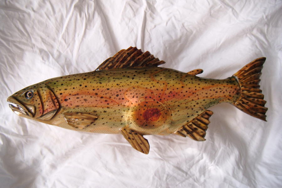 Rainbow Trout Number Nine Painting by Lisa Ruggiero | Fine Art America