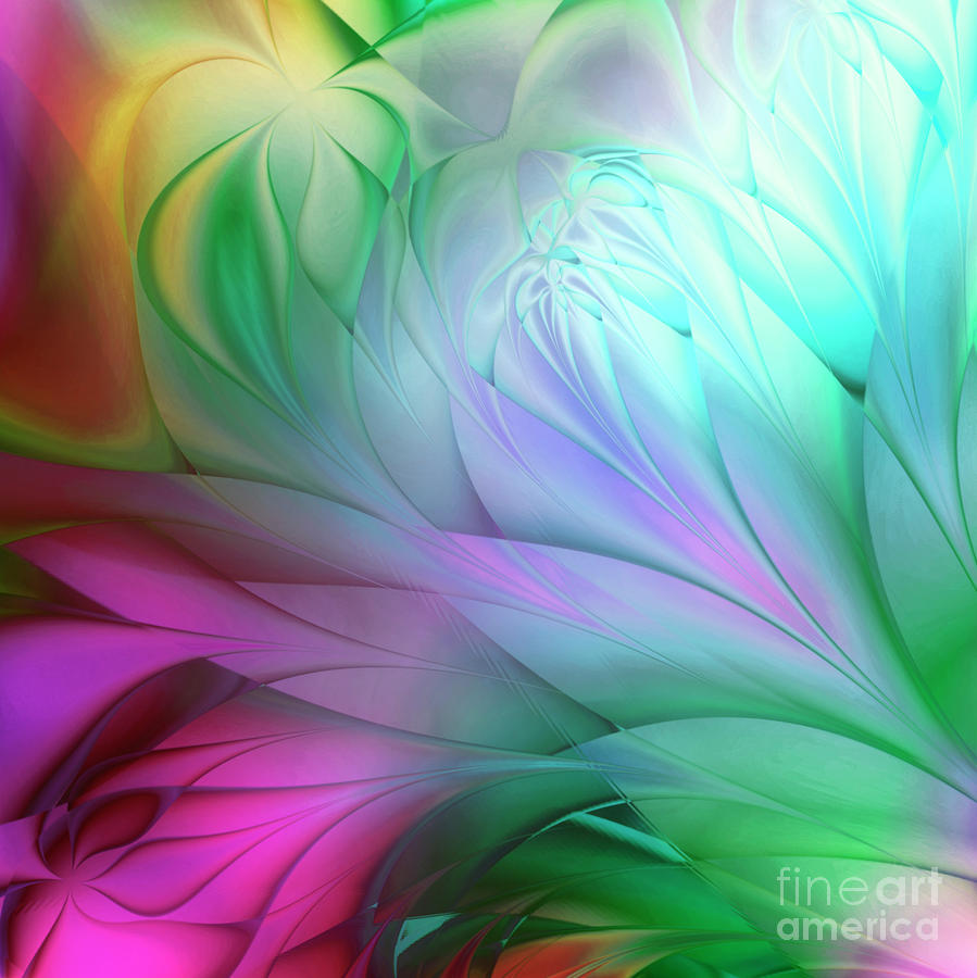 Rainbow Tulips Painting by Mindy Sommers