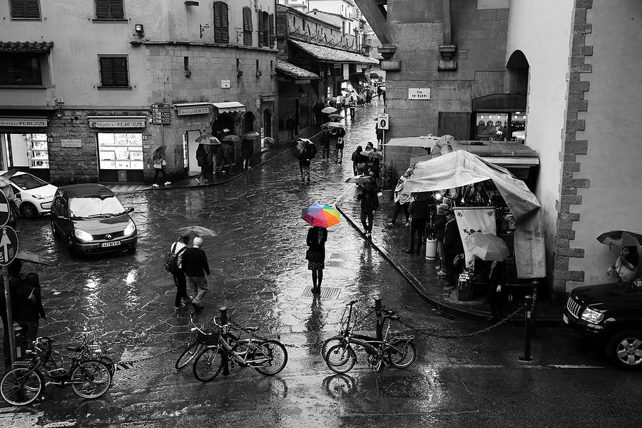 Rainbow Umbrella Photograph by Andrew Fare