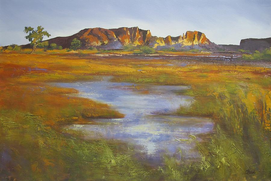 Rainbow Valley Northern Territory Australia Painting by Chris Hobel