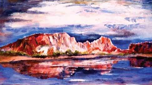 Rainbow Valley, N.T. Painting by Ryn Shell