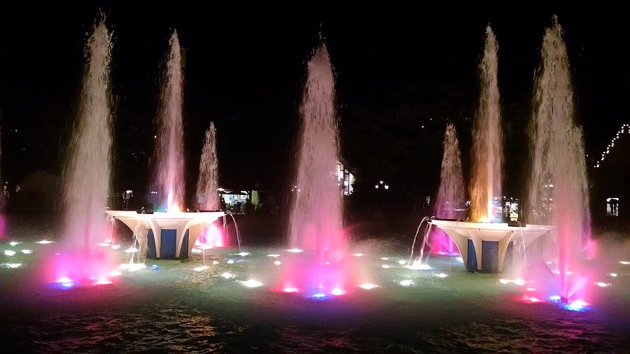 Rainbow water fountain Photograph by Amanda Locke - Fine Art America