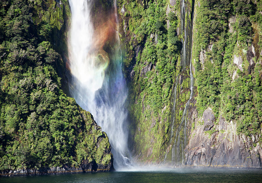 Rainbow Waterfall Photograph by Ramunas Bruzas