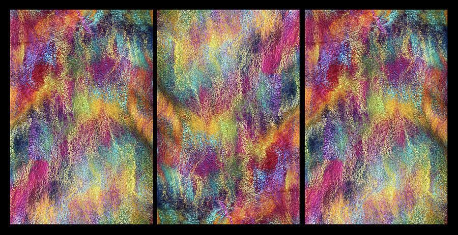 Rainbow Waterfall Triptych Photograph by Marina Schkolnik