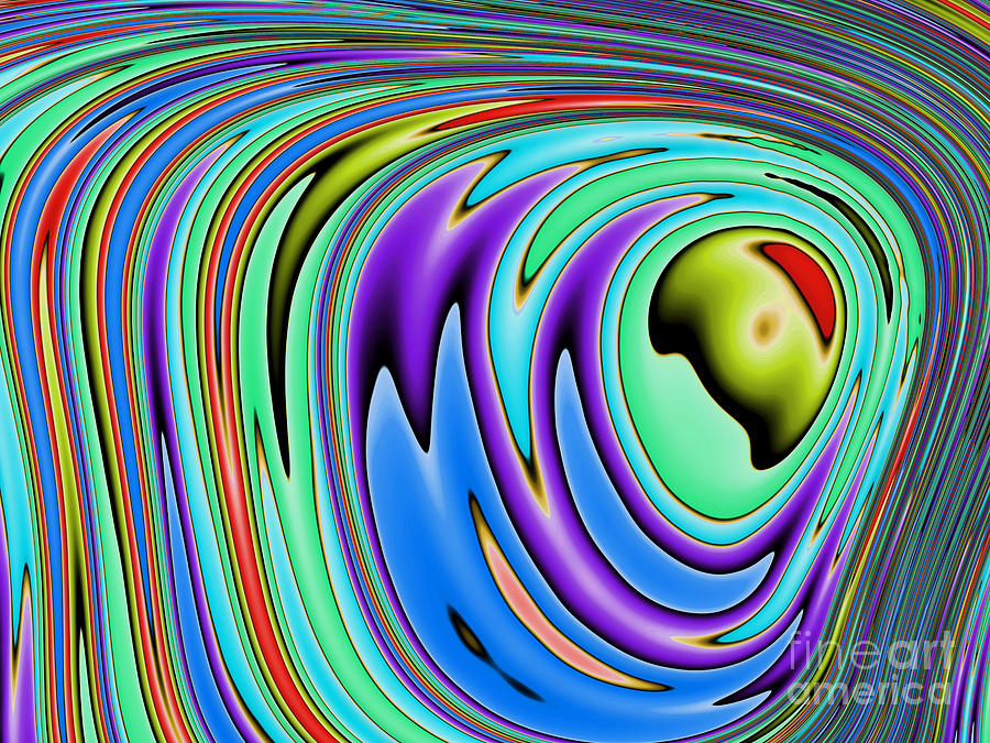 Space Digital Art - Rainbow in Abstract 02 by John Edwards