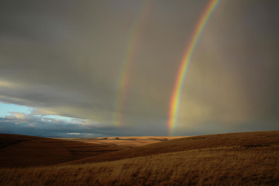 Rainbows on the Prairie Photograph by Whispering Peaks Photography