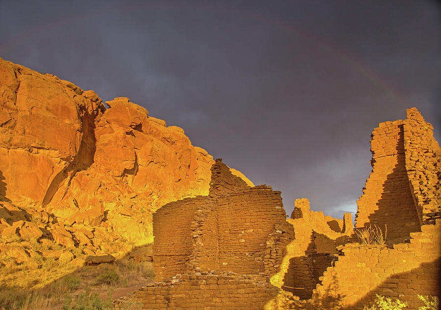 Rainbows pueblos and thunderstorms Photograph by Kunal Mehra