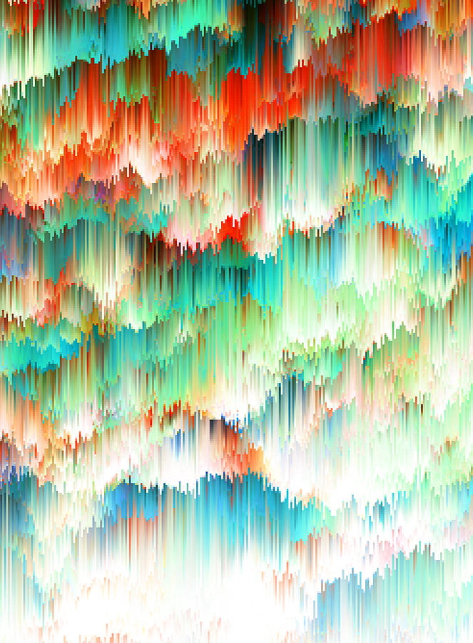 Abstract Digital Art - Raindown by Nicebleed  