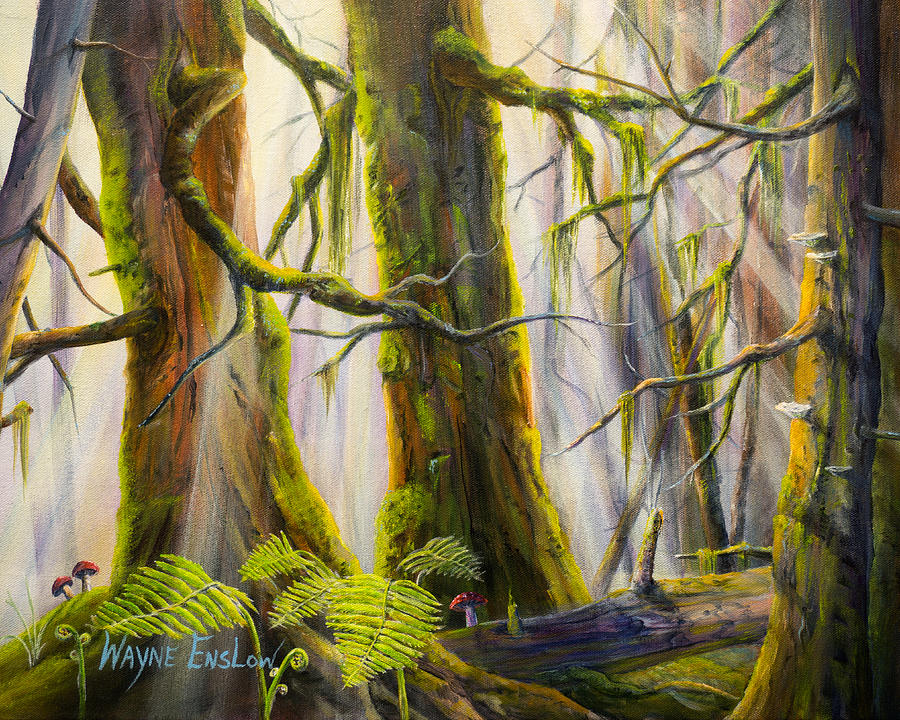 Rainforest Painting by Wayne Enslow