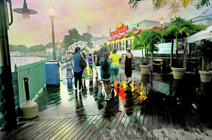 Raining at the Tiki Bar Photograph by Diana Angstadt