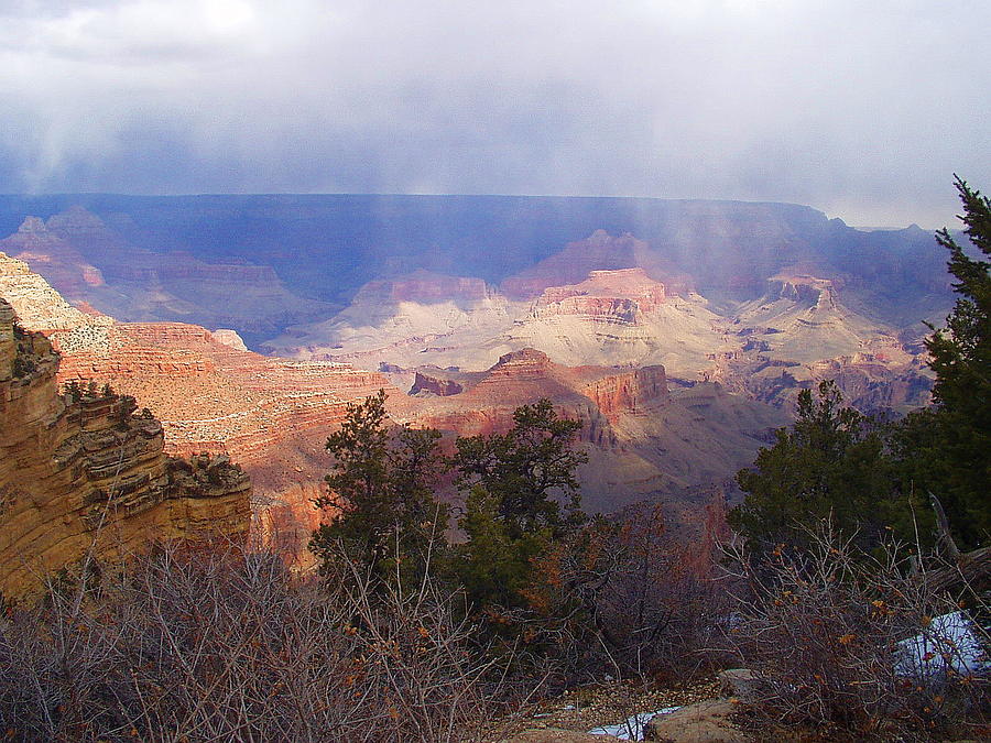 Raining in the Canyon Photograph by Marna Edwards Flavell