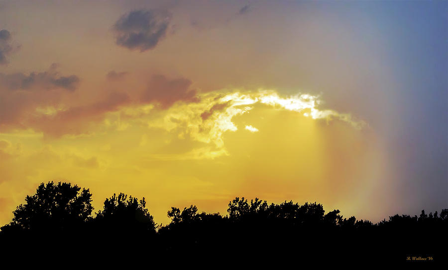 Raining Sunshine Silhouette Photograph by Brian Wallace