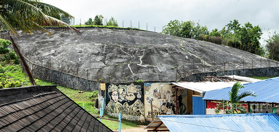 Rainwater Collection Rock in Jamaica Photograph by David Oppenheimer