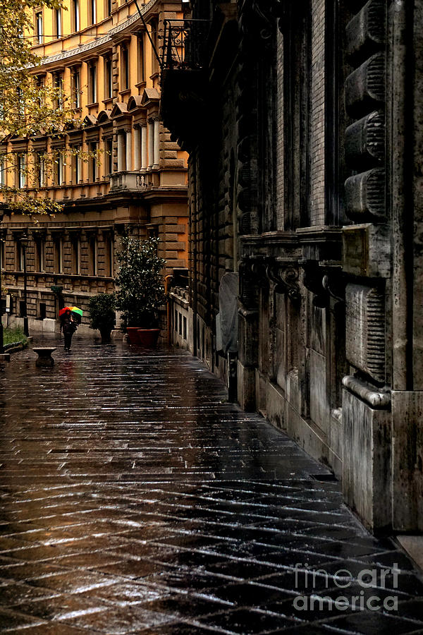 rainy afternoon in Rome Photograph by HD Connelly