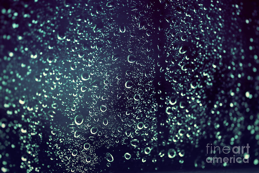 Rainy background Photograph by Anna Om